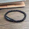 6mm Stainless Steel Black Chain Bracelet for Women Men Fashion Bride Bangle Trendy Wedding Party Couple Jewelry Birthday Gift