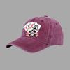 Baseball Caps Men Women Vintage Washed 100% Cotton Dad Hat Funny Poker Pattern Print DIY Team Logo Snapback Cap Hip Hop Hat