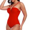Manufacturer Wholesale Swimwear Sexy V Neck Halter One Piece Bodysuit