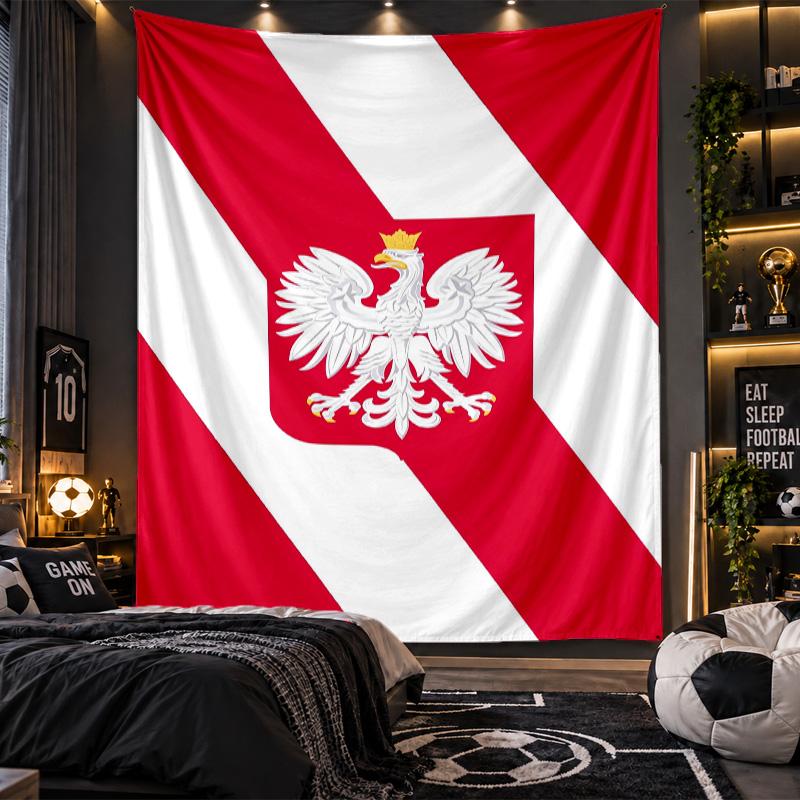 Wall Hanging Tapestry Poland Print Cloth for Living Room Bedroom Home Decor