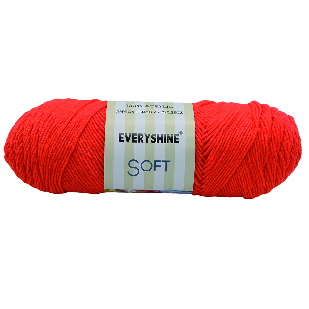 Balení 2 přadení akrylové příze (190g/6.7oz, 380m/416yd) – Vícebarevná příze střední tloušťky pro pletení a háčkování – Měkké mléčné vlákno pro amigurumi,