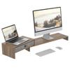 Fenge Monitor Desk Computer Monitor Width Wooden PC Monitor Desktop Laptop PC Monitor Computer Drawer Storage Stand, Stand, Stand, Stand, 78.3-113cm,