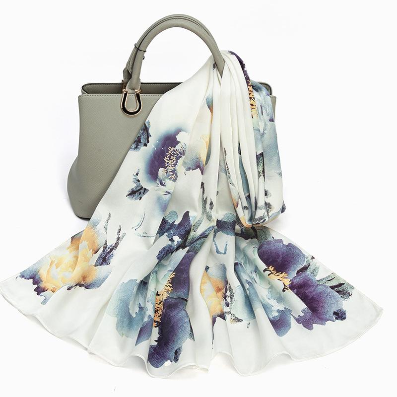 Shanghai Story New Mulberry Silk Scarf for Women In Summer Thin and Versatile Hangzhou Silk Shawl Gift Scarf for Mom