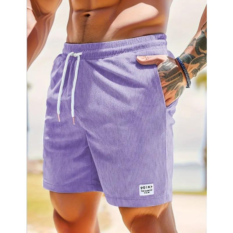 Men's Embroidered Detail Shorts