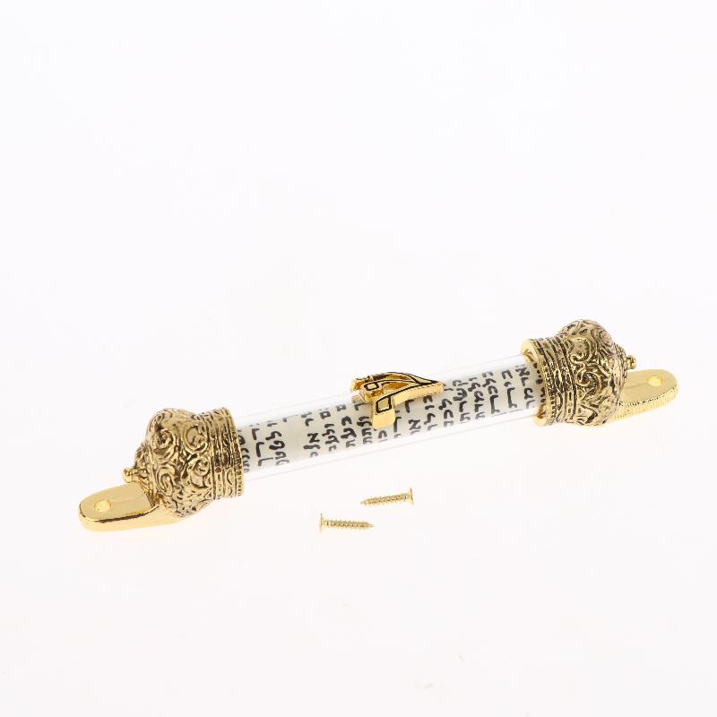 Door Metal Blessing Mezuzah With Scroll Door Decoration House Religious Gift Retro Mezuzah Case Plaque