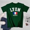 Lyon Of France City Series Unisex Tshirt Tees Tshirt Oneck T Shirts Unisex Boys Clothing 100 Cotton
