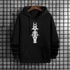 Male Trendy Casual Autumn Winter High Quality Pullover Satan Print Streetwear Hoodies for Men Hip Hop Fashion Hooded Sweatshirts
