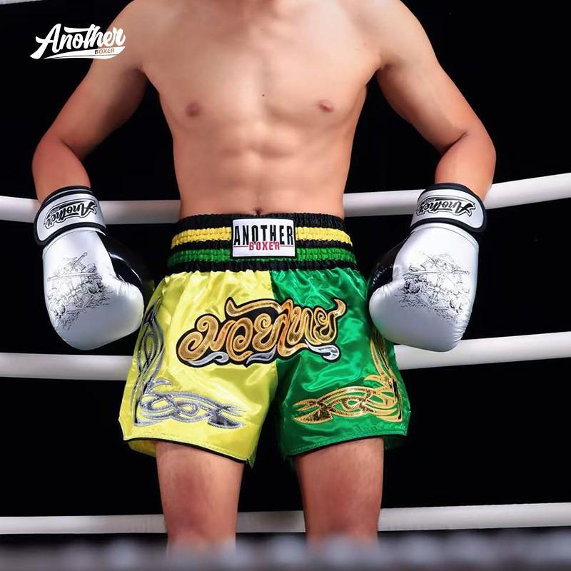 Pantalones Cortos de Boxeo Hombres Mujeres Muay Thai Entrenamiento Lucha Ropa Deportiva de Dos Tonos