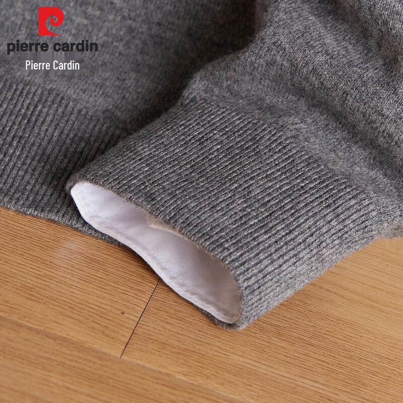 Pierre Cardin Men's Round Neck Jacquard Wool Sweater