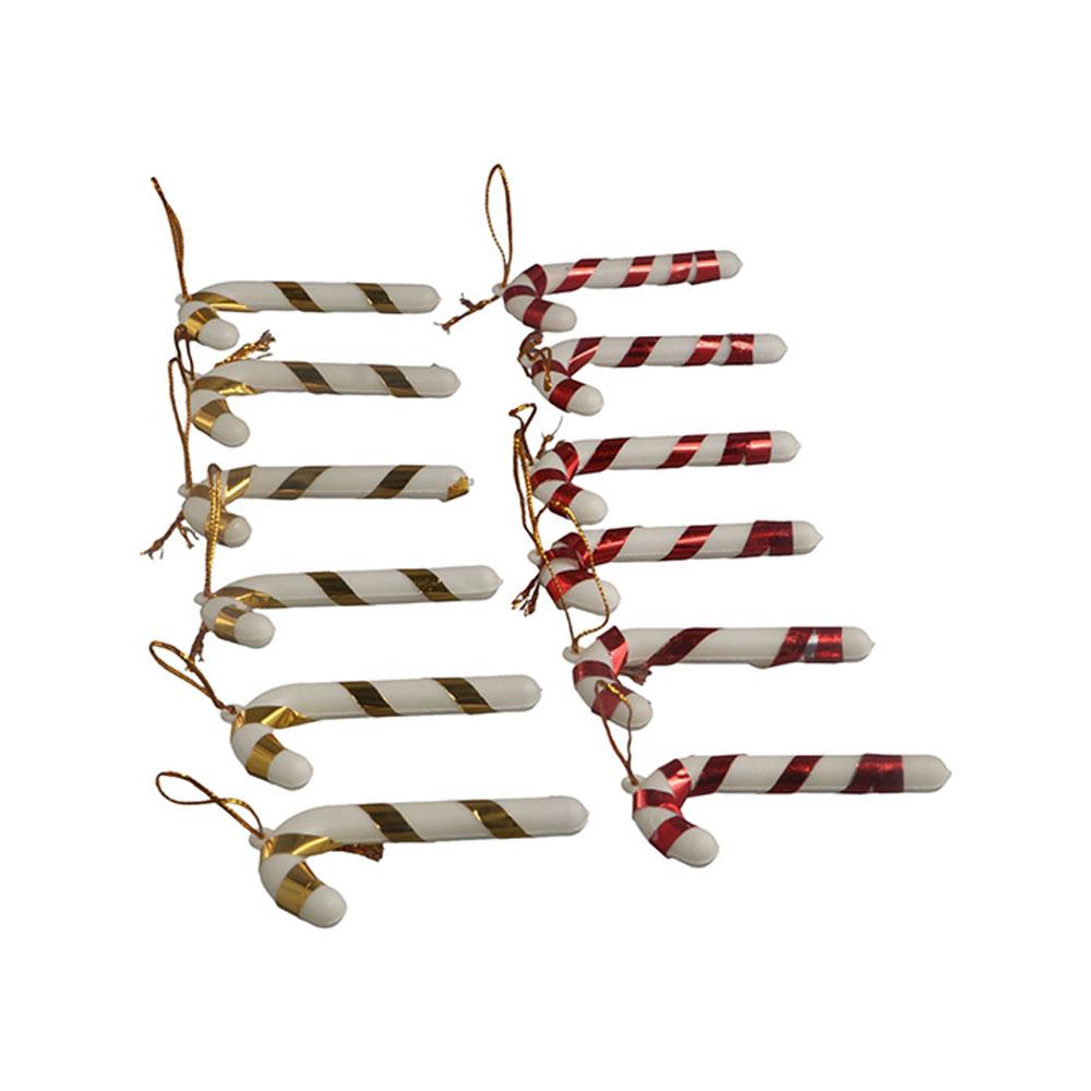 Hanging Decoration Holiday Decoration Candy Wand Christmas Pendant Decorative Crutch Candy Crutch