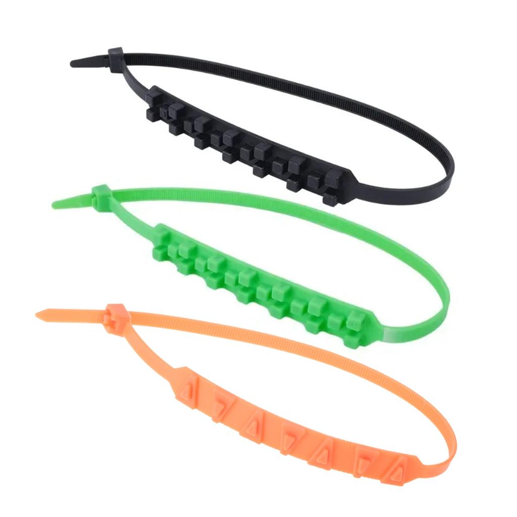 10 Teile/paket Notfall Reifen Rad Kabel Anti Schnee Kette Einstellbare Ketten für Auto SUV Anti Skid Kabelbinder Wiederverwendbare Zip Krawatte