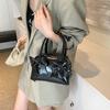 IELGY With Bow Commuter Underarm Bag Spring Summer Portable One-Shoulder Bowling Pillow Bag