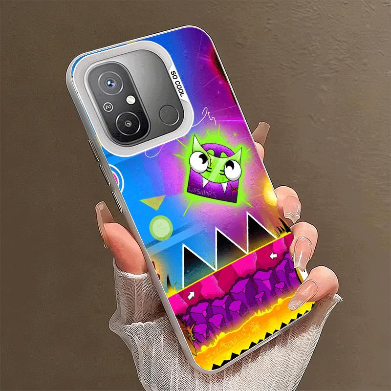 Geometry Dash Game Shockproof Phone Case for Xiaomi Poco X7 X6 X5 X3 Pro F7 Ultra M8 Redmi 15C 15 14C 13C 12C 10C 13 12 10
