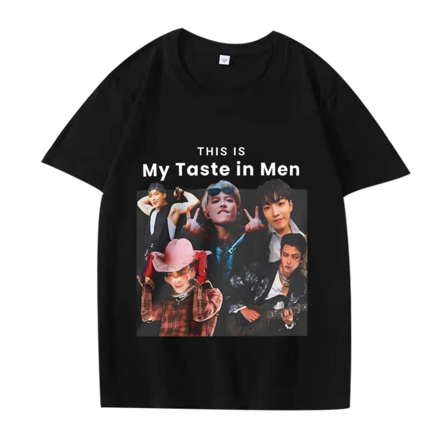 

Ateez Hongjoong My Taste T Shirt 2025 men women Oversized 100% Cotton Hot sale short sleeve Summer print Unisex plus size tops XXXXXL