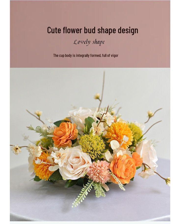 Japanese-Style Floral Art Dining and Bedside Table Arrangement