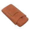 3 Fingers Cigar Case Artificial Leather Waterproof Portable Travel Cigar Box for Outdoor Business