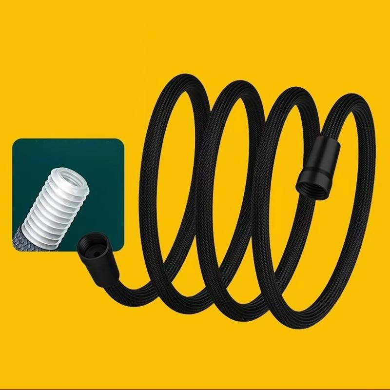 Nylon Shower Hose Flexible Attachment Easy Install Shower Hose 5FT Long for Handheld Shower Head & Toilet Bidet Sprayer