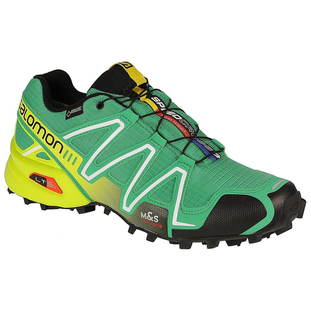SALOMON Scarpe da Ginnastica da Trail Running Marathon da Corsa Speedcross 3 GTX Morbide Comode Antiscivolo Resistenti Basse Casual da Uomo Verde 376092