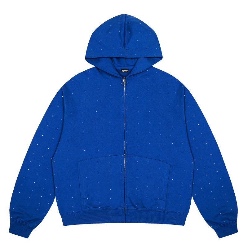 6PM Vyšívaná mikina s kapucí a tepláky Hip Hop Pánská sportovní souprava