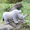 Wild Animals Rhinoceros Plush Toy Stuffed Animals Stuffed Rhinoceros Doll  Xmas Gift