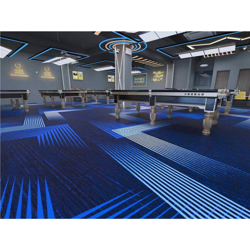 Luxuriöser feuerfester Nylon-Teppich für Billardhallen in Hotels - Teppich mit großflächigem Druck
