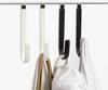 Door Door Stainless for Closets and Kitchen Set of 4 Hanger, Hook, Steel, Doors, (Black)