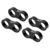 4PCS 12AN Fuel Line Mounting Clamp Hose Separator Aluminum Alloy Fitting Adapter Clamps Fit for 3 4 Oil Line Brake Line
