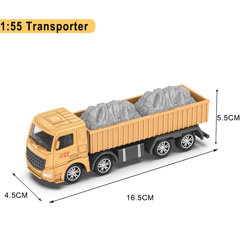Zabawki pojazdy budowlane dla chłopców Stop+Plastik Model Ciągnika Koparki Spycharki Dźwigu Ciężarówki Odlewany Model Kolekcja Dziecięca Prezenty