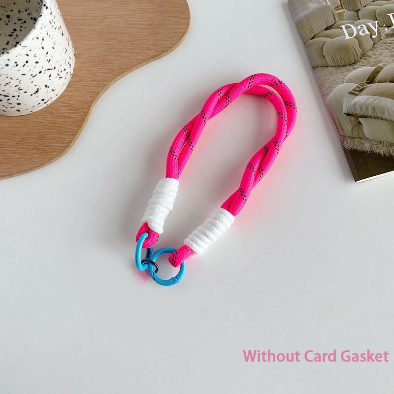 Mobile Phone Lanyard Hanging Decoration Can Be Carried Twist Rope Anti-Loss Pendant  Strong Wrist Short Straps