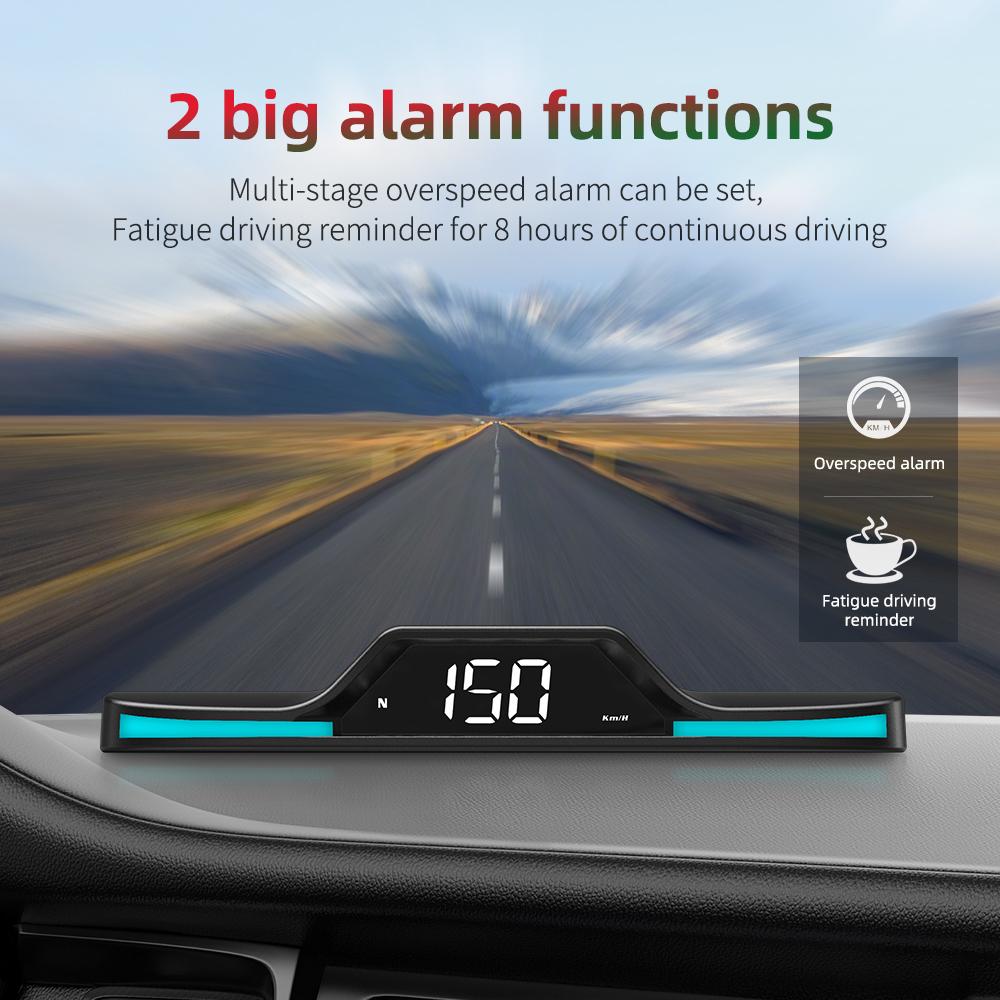 G15 GPS HUD Auto Speedometer Digital Speed Meter km/h Car Head Up Display Alarm Reminder Electronics Accessories Clock Odometer