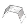 CAPTAIN STAG Trivet Dripper Grill Stand Dripper Stand Height Adjustable In 6 Levels Comes with Windshield Storage Bag UF-35/UF-38