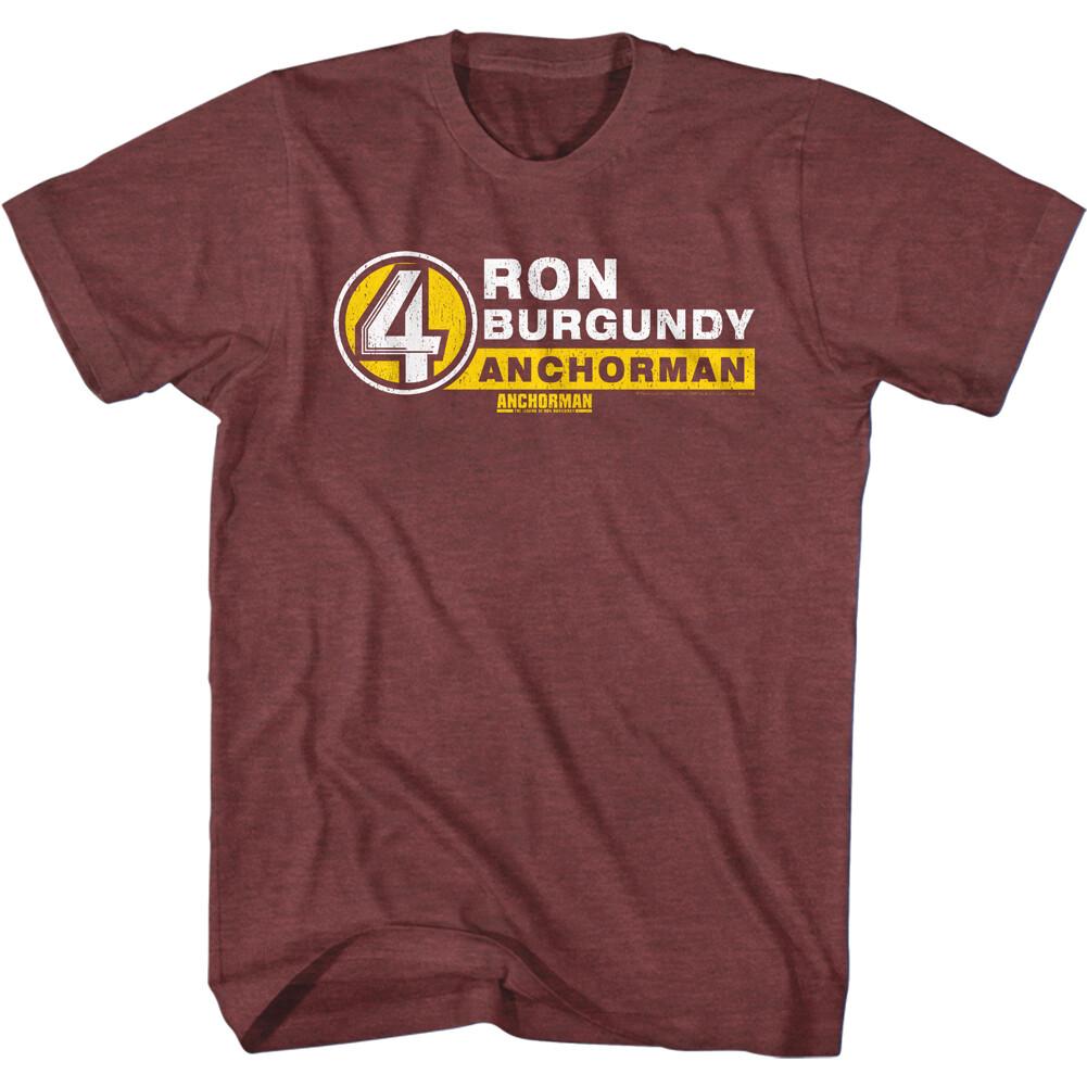 Anchorman Channel 4 News Ron Burgundy Anchorman Men T Shirt Movie Merch XL