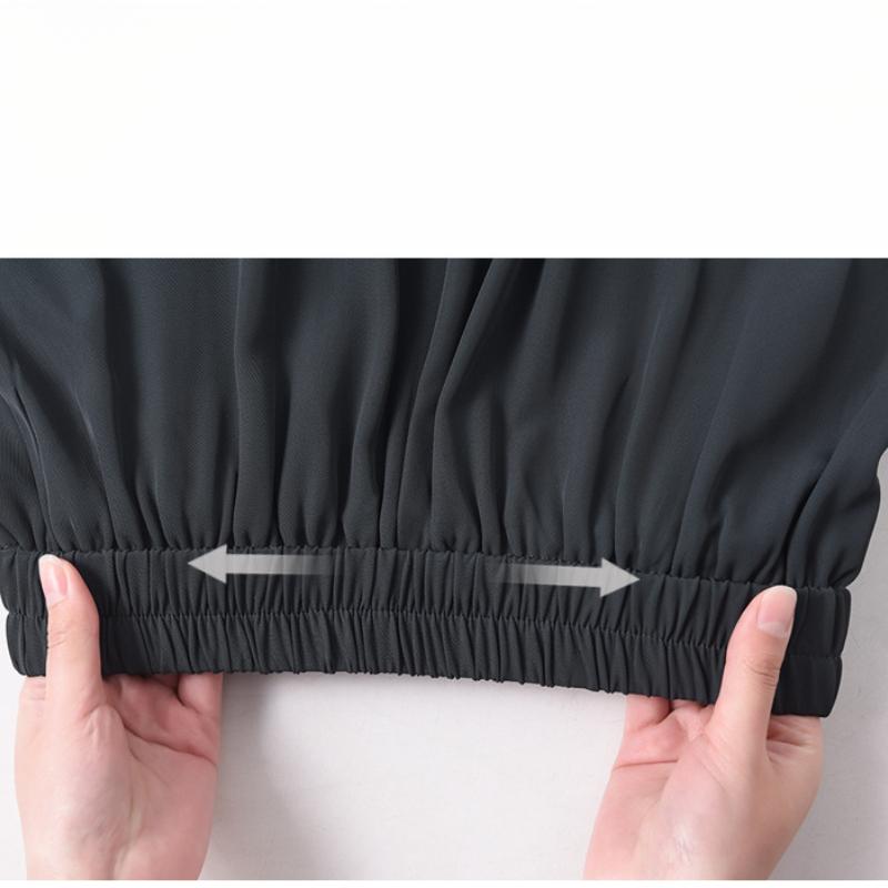 Black Suit Pants High-End Feel Draped New Spring and Autumn Chinese Style New Chinese Style Narrow Straight Wide-Leg Pants for Women