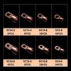 60Pcs SC16-6 SC25-6 SC35-6 Wire Nose Terminal Crimp Tinned Copper Lugs Ring Cable Connector Kit