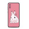 Pouzdro Flower Love Pink roztomilý králík pro Samsung Galaxy A70 A70s A50 A30s A04s A20s A20e A02 A02s A03 A04 A03s M52 A42 M31 kryt