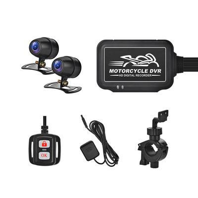 HD 1080P Motorcycle DVR Rear Camera Riding Recorder Box Waterproof Motorcycle Camcorder WiFi GPS Parking Monitor APP Mirrolink