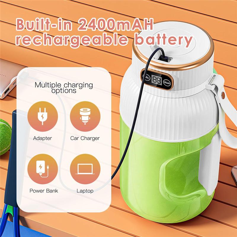 LITE-Portable Juicer Blender, 40 Oz Multifunctional Portable Juicer Cup, USB Rechargeable Electric Blender For Home/Travel белый