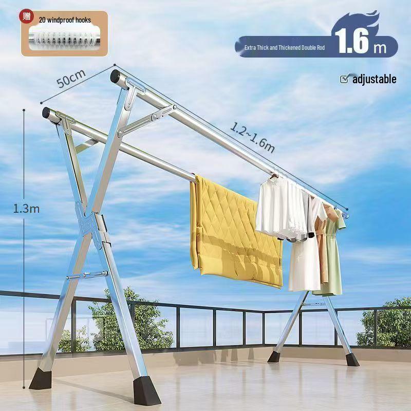 Retractable Stainless Steel Folding Clothes Drying