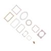 20 Stück Dekorationsaufkleber Retro Spiegelrahmen PET Aufkleber für DIY Handarbeiten Scrapbooking Foto