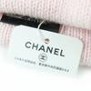 Pristine CHANEL Knit cap COCO Mark Heart Rhinestone pink cashmere Women Used