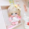 Plush Stuffed 10CM Doll Clothes Hoodies No Attributes Dolls Clothes Pink T-shirt Pants Set  Kids