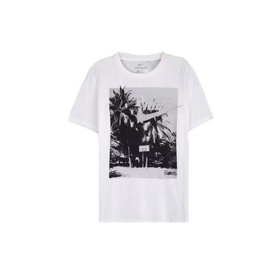 T Shirts Men's Crew Neck Moderate Straight Fit CD1295-100