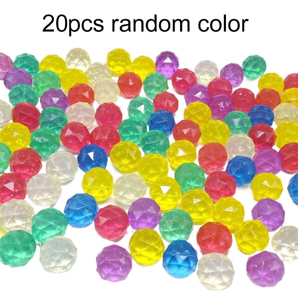 10/12/15/20pcs Bouncy Ball Elastic Balls 25mm Diamond Cat Toy Ball Elastic Colorful Indoor Pet Supplies for Household Use TMZ