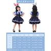 DECEED Halloween Judy Cosplay Girl Rabbit Police Costume 5-Piece Set