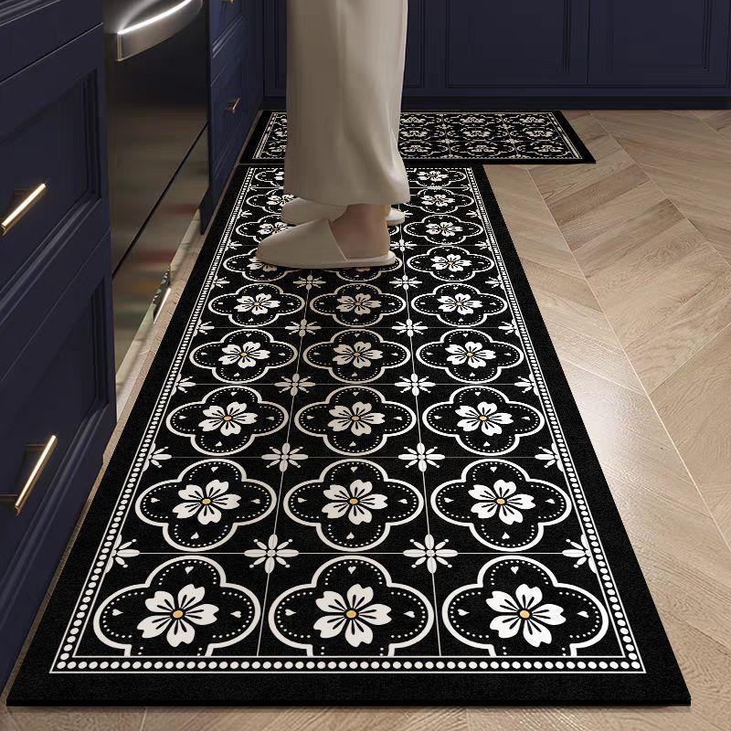 Hot Non-slip Kitchen Mat Long Rugs Thickened Diatomaceous Earth Carpet for Living Room Absorbent Foot Mats Bedroom Doormat Alfombra