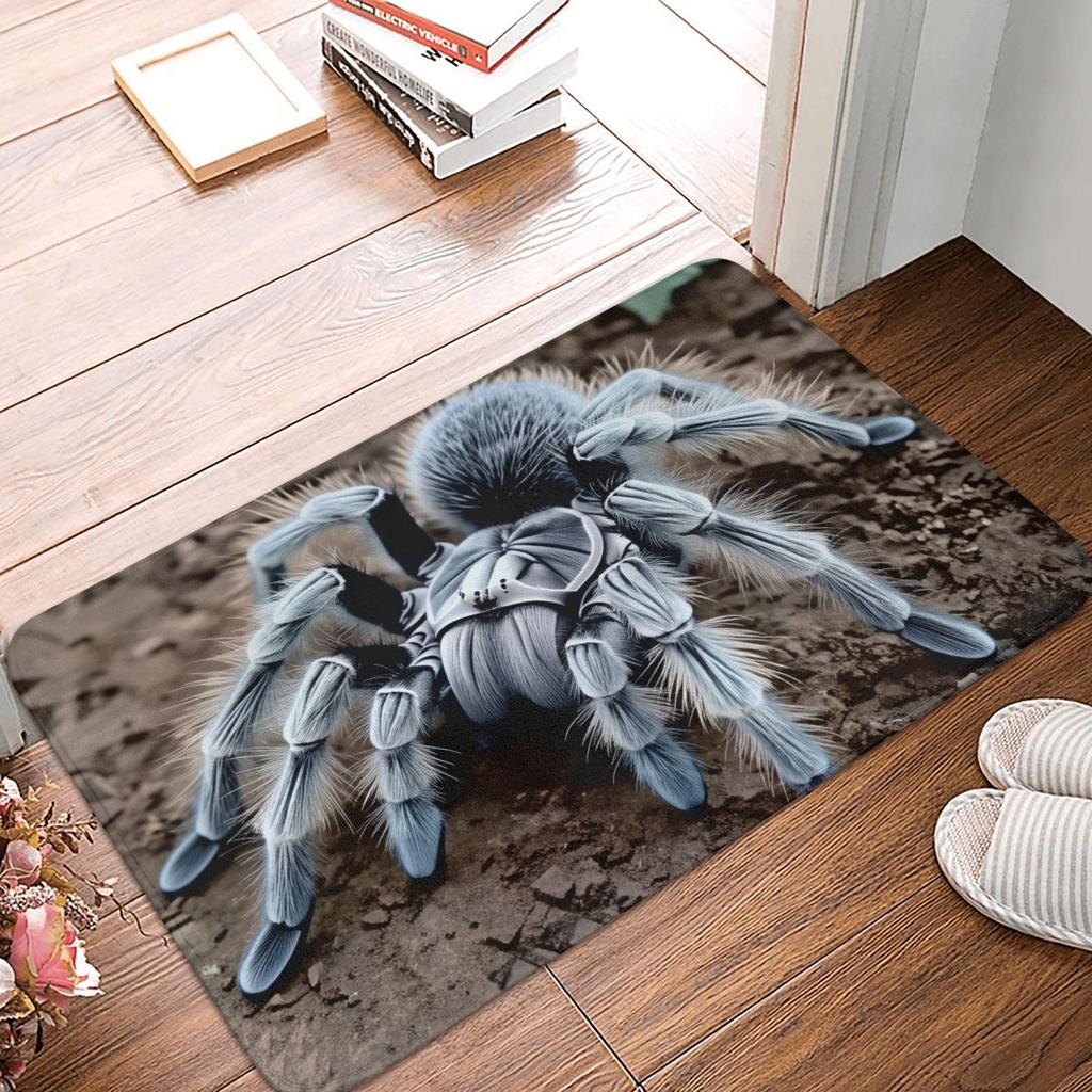 Psychedelic 3D Snow Wolf Animal Floor Door Bath Kitchen Mats Anti-Slip Indoor Wolf Lover Doormat Toilet Entrance Carpet Rug