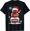 Merry Christmas Football Snowman Holiday Sports Unisex T-Shirt Unisex T-Shirt