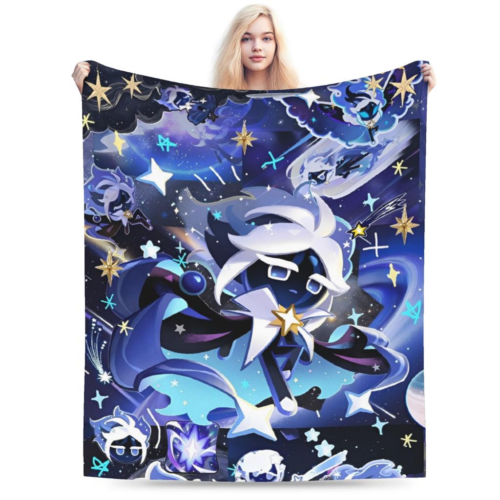 Comfortable Cookie Run Kingdom  Blanket Merch Bedding Decorative Video Games Throws And Blankets Warm Flannel for Office