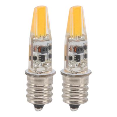 2 bombillas LED E12 de 2 W y 12 V, ahorro de energía, bombillas tipo candelabro, luz cálida
