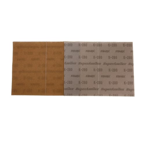 KOVAX Super Acilex Brown Sheets (Box), Velcro, 170mm X 130mm, #280 Equivalent, 50 Sheets Per Box